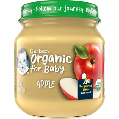 Gerber Organic 1st Foods Baby Food Apple Jar - 4 Oz