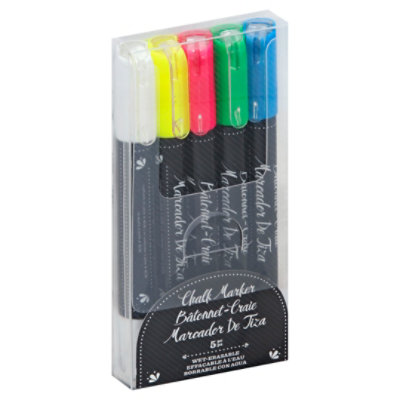 American Crafts Marker Chalk Wet Erasable 5 Count JewelOsco