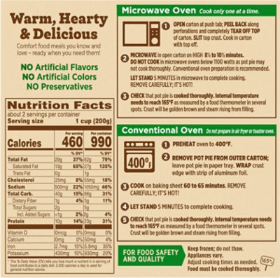 Marie Callender's Beef Pot Pie Frozen Meal - 15 Oz - Image 6