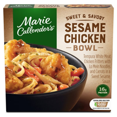 Marie Callender's Sweet And Savory Sesame Chicken Bowl Frozen Meal - 12 ...
