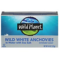 Wild Planet Anchovies White Wild Caught In Water With Sea Salt Box - 4.4 Oz - Image 3