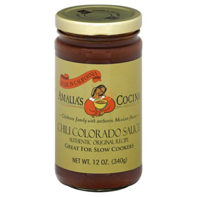 Amalias Cocina Sauce Chili Colorado - 12 Oz