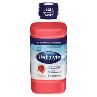 Pedialyte Strawberry Electrolyte Solution - 33.8 Fl. Oz. - Image 3