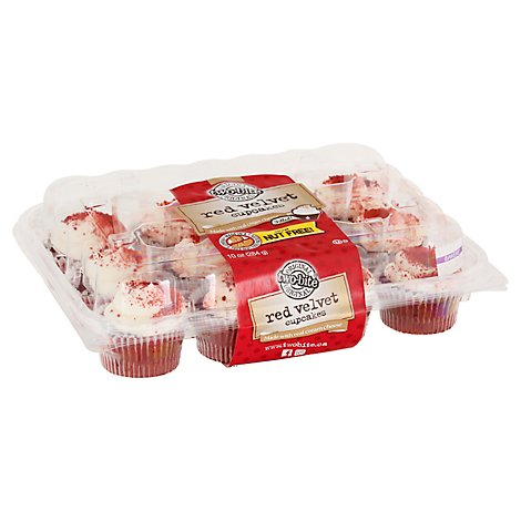 Two-Bite Red Velvet Premium Cupcake - 10 Oz