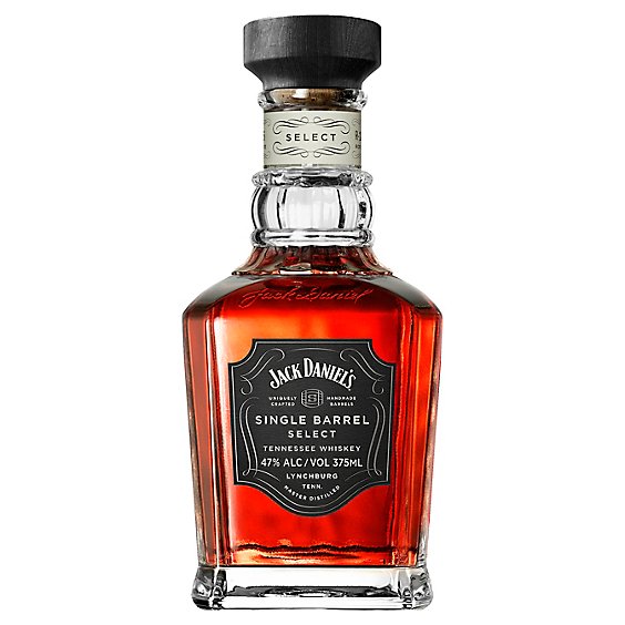 Jack Daniel's Single Barrel Select Tennessee Whiskey 94 Proof Bottle - 375 Ml