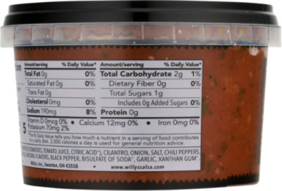 Willys Salsa Fresh Medium Jar - 16 Oz - Image 6