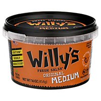Willys Salsa Fresh Medium Jar - 16 Oz - Image 1