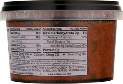 Willys Salsa Fresh Mild Jar - 16 Oz - Image 6