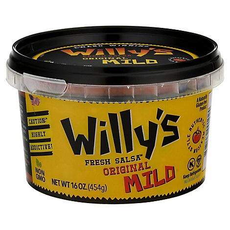 Willys Salsa Fresh Mild Jar - 16 Oz