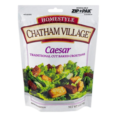 Chatham Village Croutons Traditional Cut Caesar Pouch - 5 Oz - Image 1