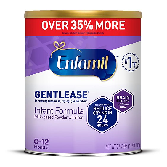 Enfamil Gentlease Infant Formula Milk Based Powder Can -  27.7 Oz