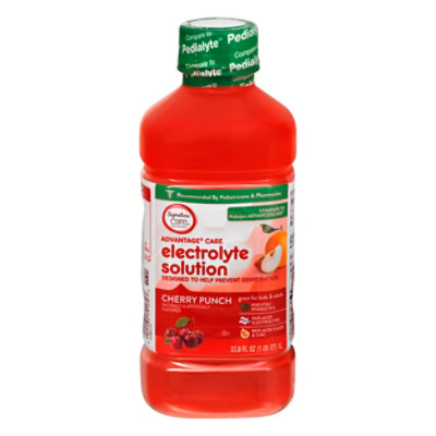 Signature Select/Care Electrolyte Solution Advantage Care Cherry Punch - 1 Liter - Image 3