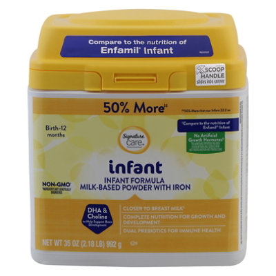 Signature Care infant Infant Formula Milk Based Powder Birth To 12 Months -  35 Oz - Safeway