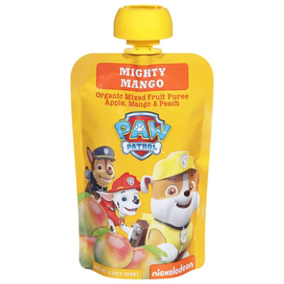 Paw Patrol Mixed Fruit Puree Organic Mighty Mango Pouch - 3.5 Oz - Image 2