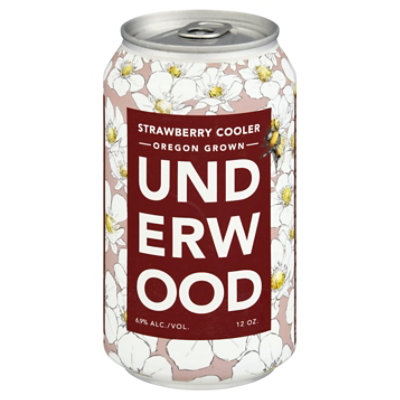 Underwood Strawberry Cooler Cans Wine - 375 Ml