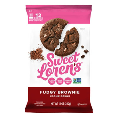 Sweet Lorens Gluten Free Fudgy Brownie Cookie Dough - 12 Oz - Image 4