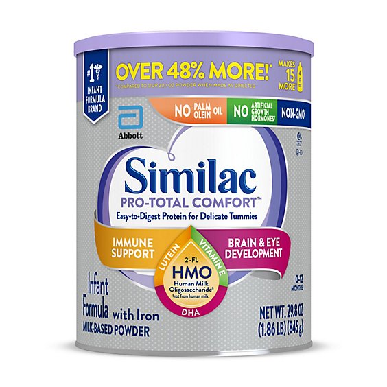 Similac Pro-Total Comfort Infant Formula With Iron In Can - 29.8 Oz
