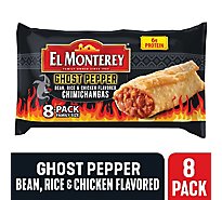 El Monterey Ghost Pepper Chimichangas Family Size 8 Count - 30.4 Oz
