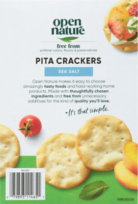 Open Nature Crackers Pita Sea Salt - 5 Oz - Image 6