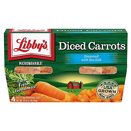 Libbys Carrots Diced Cup - 16 Oz - Image 1