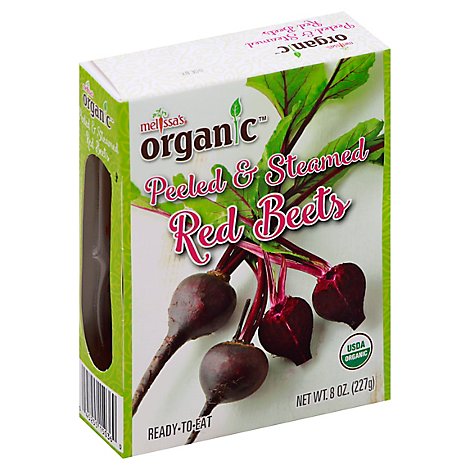 Melissas Organic Red Beets Peeled & Steamed Pouch - 8 Oz