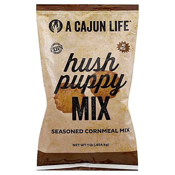 A Cajun Life Cornmeal Mix Seasoned Hush Puppy Bag - 1 Lb