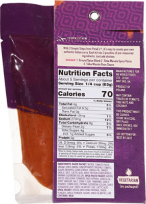 Pataks Tikki Masala Dinner Kit - 11 Oz - Image 6