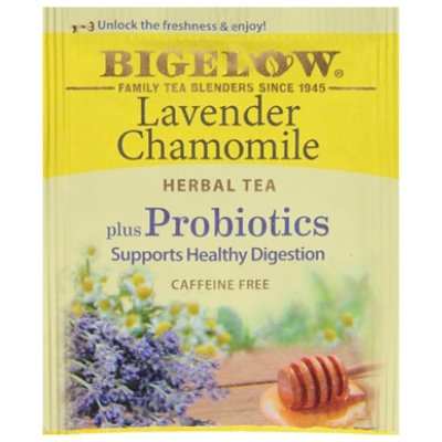 Bigelow Tea Bags Herbal Bags Lavender Chamomile Plus Probiotic 18 Count - 0.98 Oz - Image 7