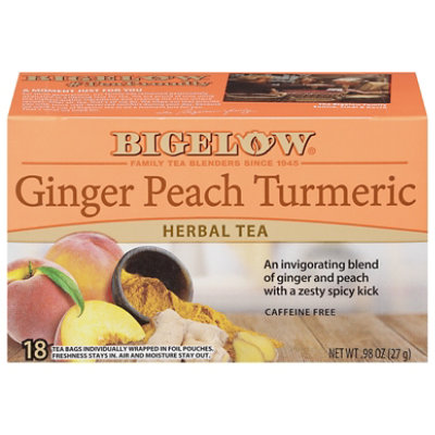 Bigelow Tea Ginger Peach Turmeric Bags 18 Count - 0.98 Oz - Image 1