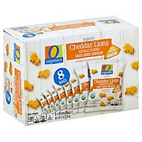 O Organics Organic Snack Crackers Baked Cheddar Lions Box - 8-1 Oz - Image 1