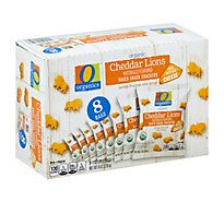 O Organics Organic Snack Crackers Baked Cheddar Lions Box - 8-1 Oz