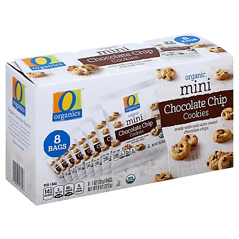 O Organics Organic Cookies Mini Chocolate Chip Box - 8-1 Oz