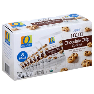  O Organics Organic Cookies Mini Chocolate Chip Box - 8-1 Oz 