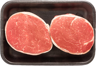 Certified Angus Beef Tenderloin Steak Bacon Wrpd - Lb - Image 1