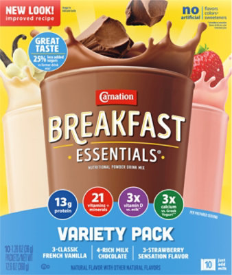 Carnation Brkfst Essential Pwder Variety - 12.6 Oz - Image 2