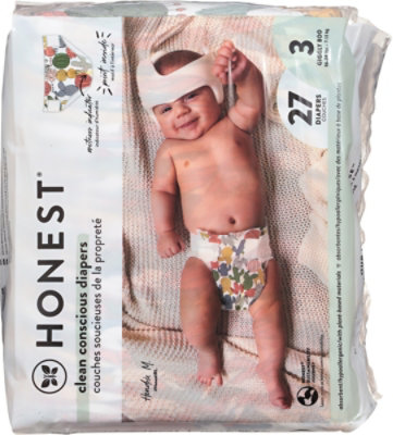 Honest Diaper Sz3 Panda - 27 Count - Image 4
