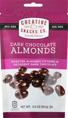 Creative Snacks Dark Chocolate Almond Snack Bag - 3.5 Oz - Image 2
