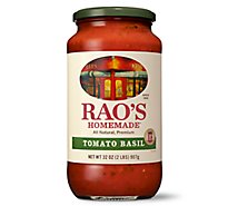 Raos Sauce Tomato Basil - 32 Oz