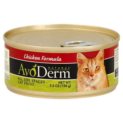 AvoDerm Natural Cat Food All Life Stage Chicken Formula Can - 5.5 Oz ...