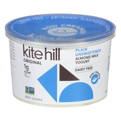 Kite Hill Yogurt Artisan Almond Milk Plain Unsweetened Tub - 16 Oz - Image 3