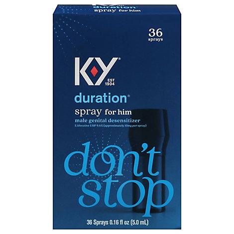 K-Y Duration Genital Desensitizer Spray For Male - 0.16 Fl. Oz.