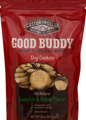 Castor & Pollux Good Buddy Dog Cookies Pumpkin & Apple Flavor Pouch - 16 Oz - Image 2