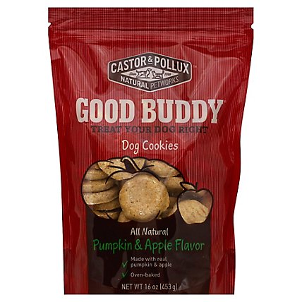 Castor & Pollux Good Buddy Dog Cookies Pumpkin & Apple Flavor Pouch - 16 Oz - Image 1