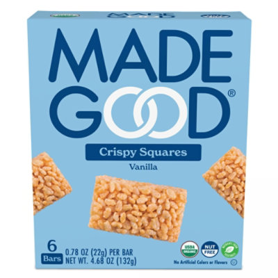 MadeGood Rice Crispy Squares Vanilla Box - 4.68 Oz - Image 1