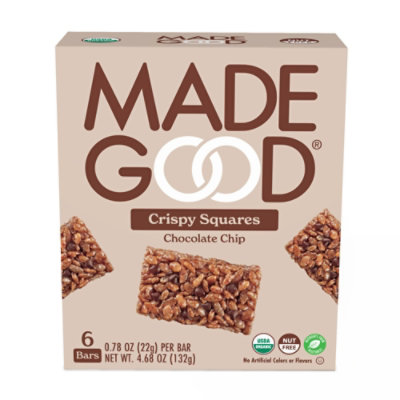 MadeGood Rice Crispy Squares Chocolate Chip Box - 4.68 Oz - Image 1