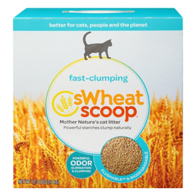 sWheat Scoop Cat Litter Natural Fast Clumping Original Box - 12.3 Lb - Image 3