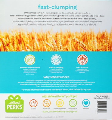 sWheat Scoop Cat Litter Natural Fast Clumping Original Box - 12.3 Lb - Image 5