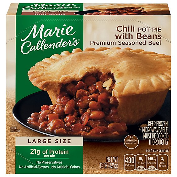 Marie Callenders Chili With Beans Pot Pie - 15 Oz