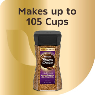 NESCAFE Tasters Choice Coffee Instant Colombian Medium Jar - 7 Oz - Image 4