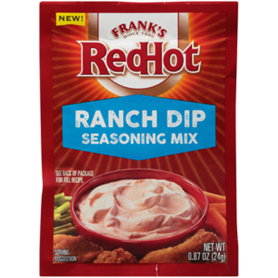 Frank's RedHot Ranch Dip Seasoning Mix - 0.87 Oz - Albertsons